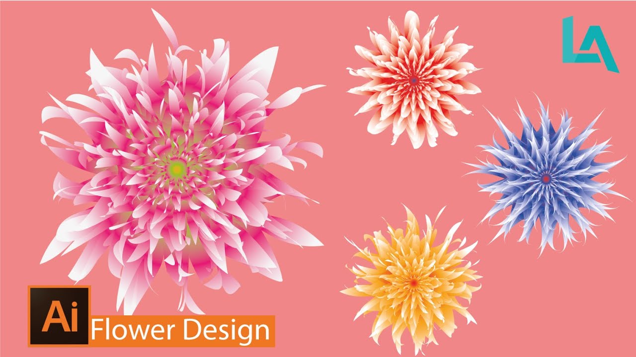 Make Flower in few Steps in Illustrator